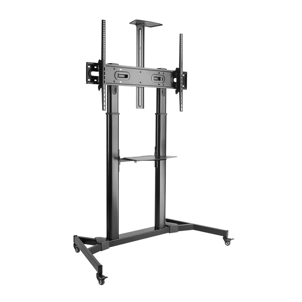 Large Screen Telescopic Height-Adjustable Steel TV  Stand